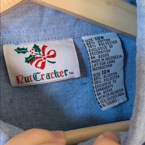 Nut Cracker long sleeve button up Christmas shirt - Picture 4 of 8